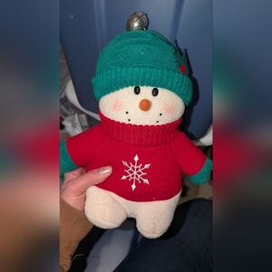 Hallmark Red and Green Snowman Plush